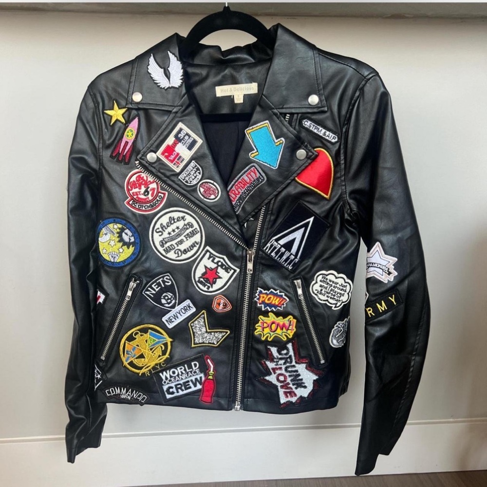 Hot & Delicious Patchwork Leather Jacket